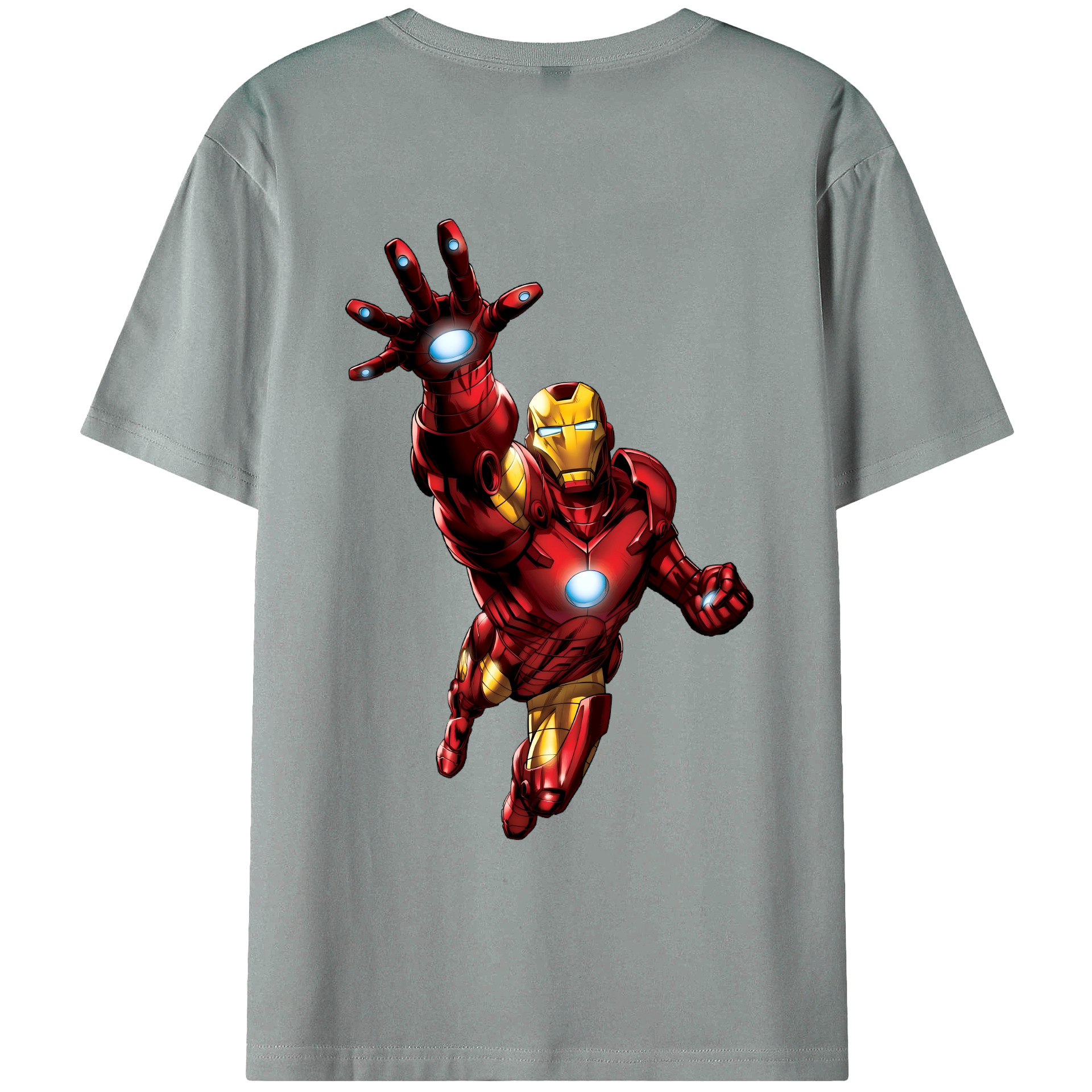 （画像用） アベンジャーズ The Avengers 綿100％ メンズ半袖Tシャツ（バックプリント） 通気性